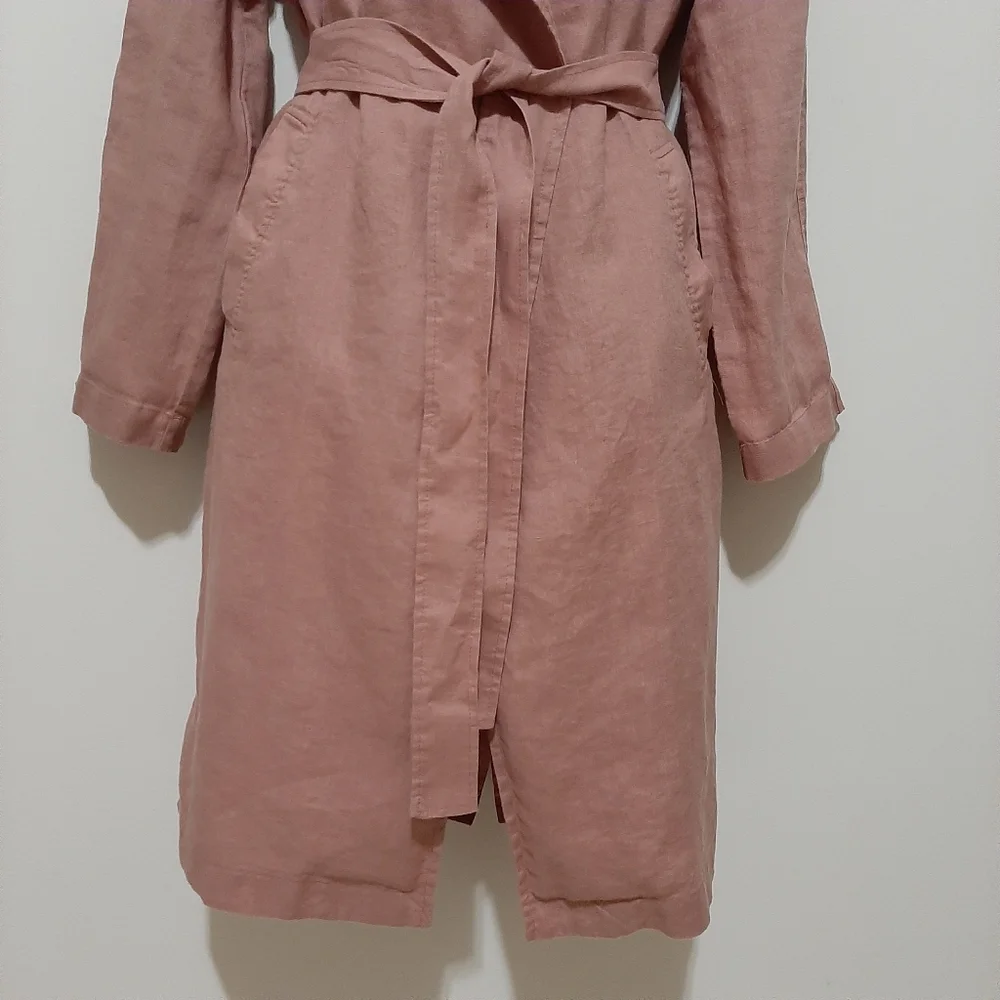 Catherine Malandrino Long Linen Cardigan Medium
